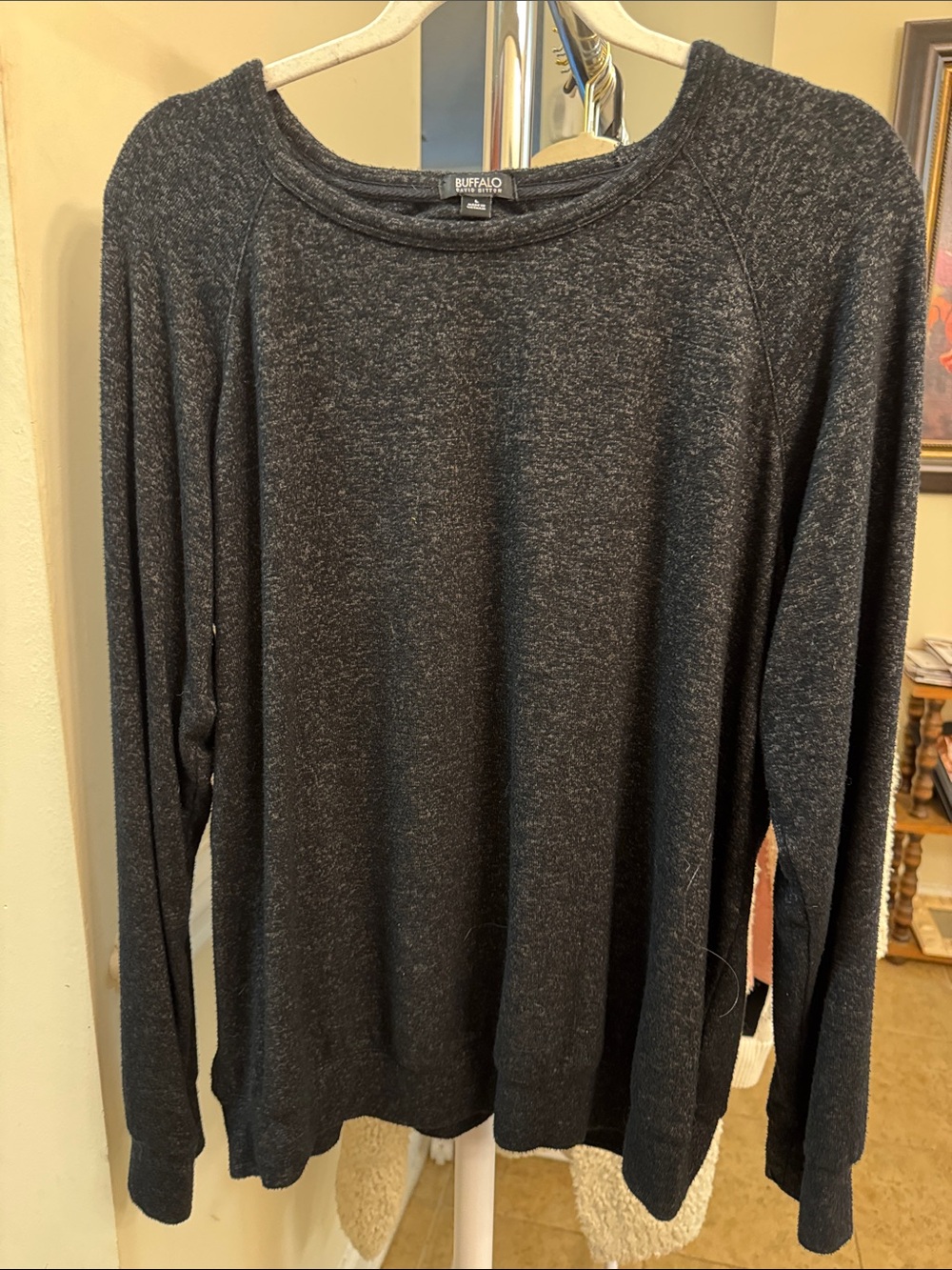 Buffalo David Bitton Women’s Charcoal Crewneck Sweater
